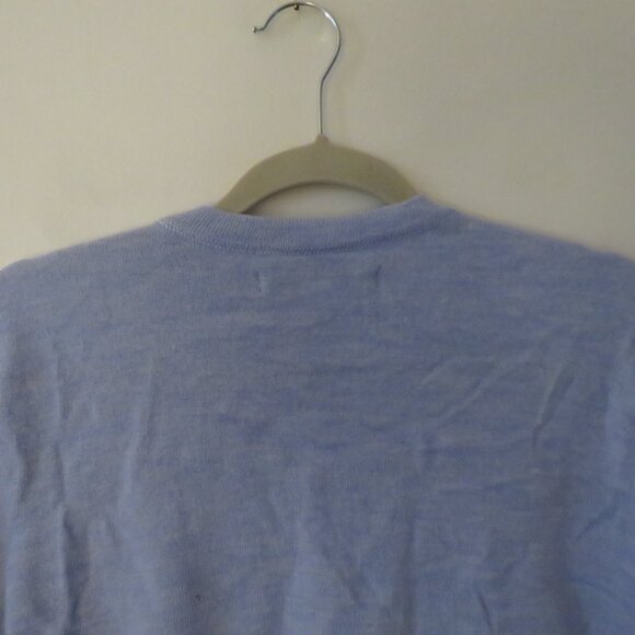 OUTERKNOWN Palisades Pocket Button Crew Merino Wool Sweater in Pale Blue Size L - Picture 10 of 15